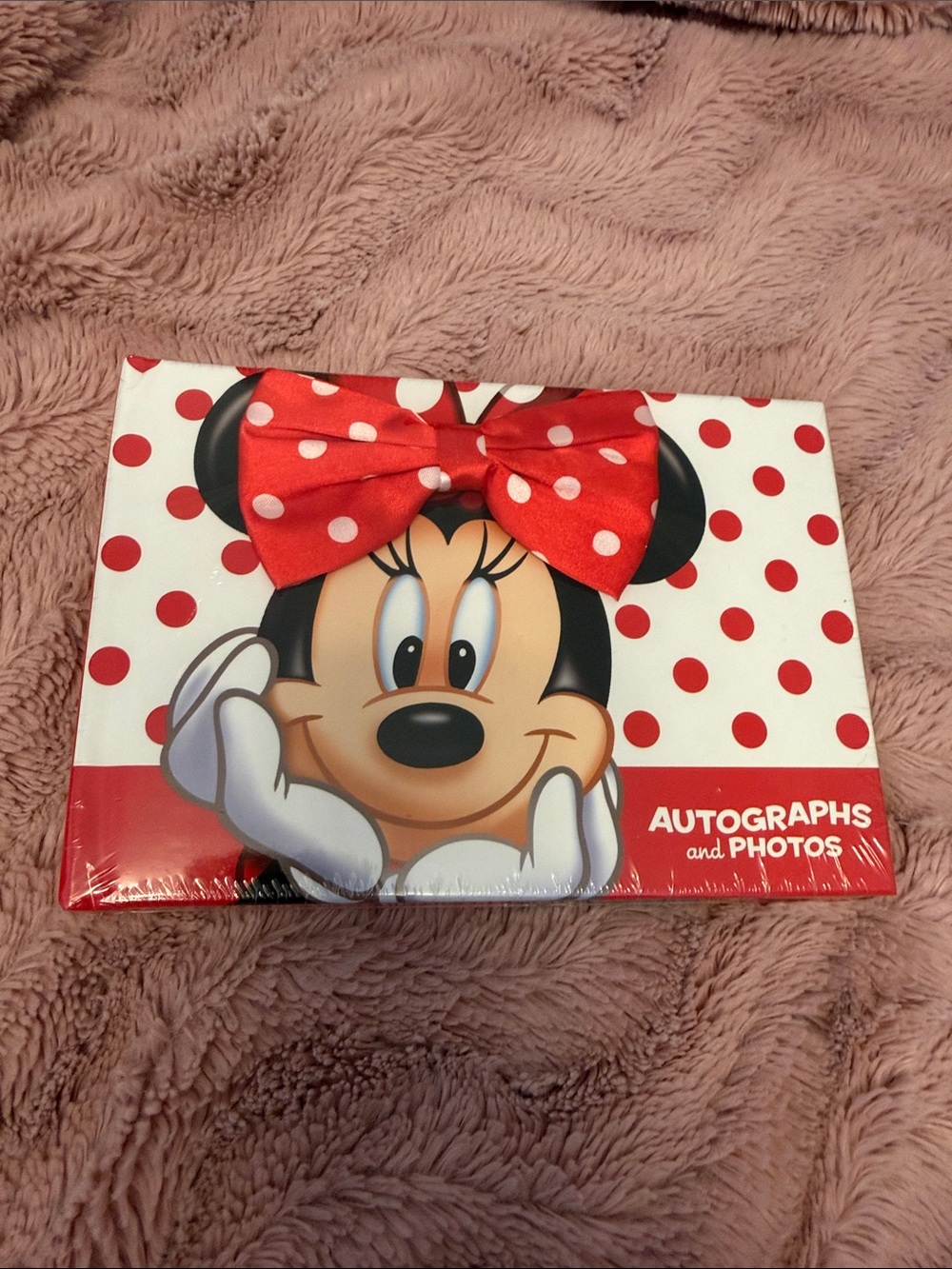 Disney Parks Minnie Mouse Autographs & Photos Book - Red Polka Dot